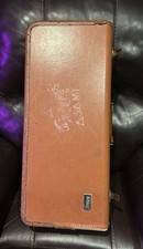 Vintage Selmer Hard Tan Saxophone Leather Case picture
