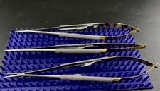 Lot of 3 Hu-Friedy Castroviejo Needle Holder Round Handle 18cm (7'’) picture