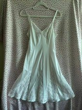 vintage senshukai milky white lace slip dress japanese 80s 90s sleepwear picture