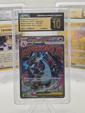 Mega Charizard X ex - Japanese Mega Dream ex Mega Attack Rare - CGC Pristine 10 picture
