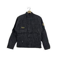 Belstaff International Brigand Made in Italy Waxed Jacket Black 2000s picture