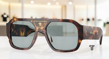 VERSACE VE4508U 553780 Havana Blue 56 mm Men's Sunglasses picture