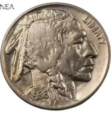 1936-D Buffalo Nickel ~ Borderline Uncirculated (Choice AU++) picture