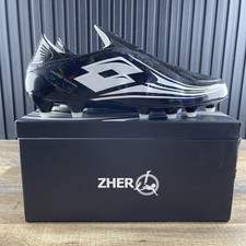 Lotto Zhero Gravity OG 50 Year FG Size 8.5 Mens Black Soccer Cleats 220487-10G picture