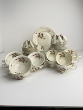 Rosenthal Pompadour U.S. Zone 60 Pc Dinnerware Set Service for 6 Moss Rose picture