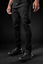 Jordan Craig Men's jeans Slim Fit Crushed Jet Black Roos Fit picture