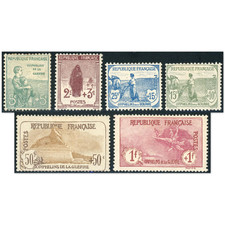 FRANCE N°148/149/150/152/153/154 1ST ORPHAN NEW* SIGNED BROWN PRICE €1285 picture