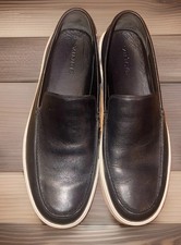 Vince Men’s Black Leather Loafers picture