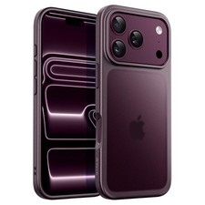 JETech Matte Case for iPhone 18 Pro/iPhone 18 Pro Max, Frosted Translucent Back picture