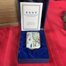 Vintage HALCYON DAYS ENAMELS. WIND 8N THE WILLOWS Trinket Box # 164 Limited ED picture