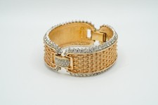 Vintage 1950s BOUCHER Gold Tone Rhinestone Bracelet EXCELLENT CONDITION JB52 picture