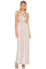 BCBG MAXAZRIA PYTHON CROSS-FRONT MAXI DRESS picture