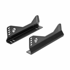Sparco 600W Seat Bracket Competition Side Mount Adjustable Aluminum Black NEW picture