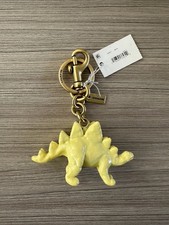 Coach Steggy Stegosaurus Dinosaur Bag Charm Brass / Yellow CAX77 New With Defect picture