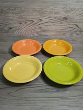 Fiestaware Small Pie / Cake / Dessert Bowls Set of 4 Orange to Green picture