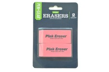 PEN+GEAR Smudge-Proof Pink Erasers 2 Count picture