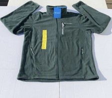Columbia Men's Regular Fit Full Zip Fleece Jacket, Size Small, Spruce Green, New picture
