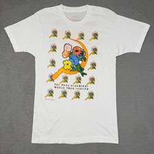 VTG Paul Mcartney 1989/90 Tour Tee Shirt Mens XS Flower and Sickle Single Stitch picture