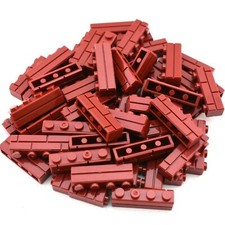 TCM BRICKS Dark Red 1X4 Brick Masonry Profile Wall X25 Compatible Parts  picture