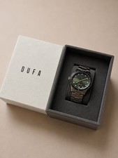 DUFA Tauchen DF-9035-55 English Green Meca-Quartz Watch Box Papers Needs Battery picture