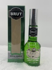 Brut Special Reserve Cologne 3 oz Spray for Men Vintage Glass Bottle Rare picture