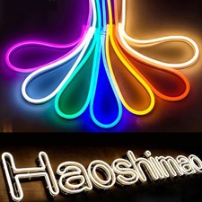 2835 Neon Sign LED Strip Waterproof Flexible Tube Lights + 12V US Power Full Kit picture