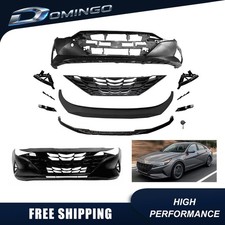 For 2021-2023 Hyundai Elantra Front Bumper Cover Kit with Tow Hook Hole picture