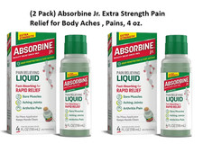 (2 Pack) Absorbine Jr. Extra Strength Pain Relief for Body Aches , Pains, 4 oz. picture