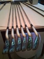 7 Mizuno MX-19 Irons / 4-PW / Regular Flex Mizuno Dynaflex Shafts Hemi Mint Set picture