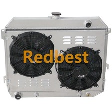 Alu 3Row Radiator+Shroud+Fan For 1968-1974 1971 1969 Dodge Mopar Big Block 26