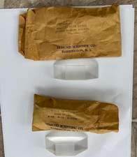 Two vintage Edmund Scientific DOVE PRISMS no. 32331 and no. 40605,  picture
