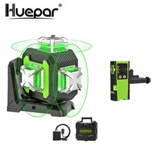 Huepar 12 Line 3D Green Self-leveling Laser Level Pulse Mode +Laser Receiver picture