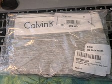 3 Pairs  - Calvin Klein Women's Modern Cotton Bikini Underwear Size 8-10 picture