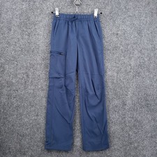 REI Co op Hiking Pants XXS Kids Blue Pull On Stretch Nylon Zip Cargo Pocket picture