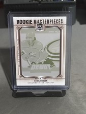 2022-23 UD THE CUP KENT JOHNSON ROOKIE Debut Printing Plate 1/1 Blue Jackets NHL picture