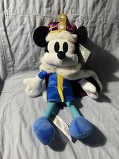 NEW Disney Parks EPCOT UK Pavilion London King Mickey Mouse Plush Stuffed Toy picture