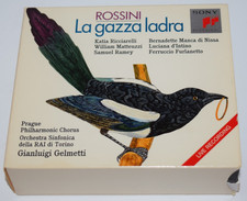 ROSSINI: LA GAZZA LADRA ~ Box set 3 CDs, 1990 SONY Classical ~ Gelmetti ~ LN picture