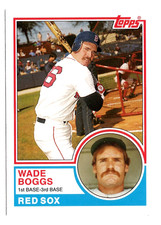 WADE BOGGS 2006 Topps 1983 ROOKIE Card Design REMAKE #498 Boston Red Sox HOF picture