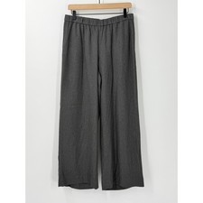 Pure J Jill Wide Leg Pants Womens sz S Gray Office Pull On Comfort elastic waist picture