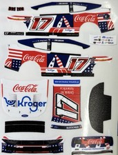 Custom 2026 Chris Buescher #17 Coca Cola 1/64 Scale NASCAR Peel & Stick Decals picture