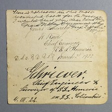 Signed - Lady Drummond Hay - Page from Autograph book 11/28/1928 Graf Zeppelin picture