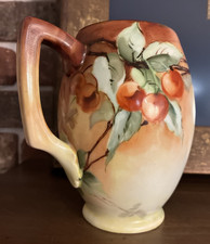 VTG Rosenthal Bavaria Art Nouveau Mug Stein Hand Painted w/cherries Unmarked picture