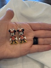 Disney x BAUBLEBAR Minnie Mouse Crystal Encrusted Hinged Drop Earrings picture
