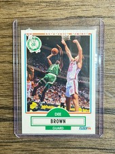 1990-91 Fleer UPDATE Basketball DEE BROWN ROOKIE CARD #U-6 (RC) Celtics picture
