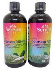 2X Serene Herb Exotic Soursop Bitters Liquid Gut Health Detox Lasting Vitality picture