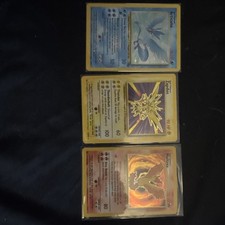 Articuno Zapdos Moltres Holo Card NO.144/145/146 Fossil Set LP Pokemon Card picture