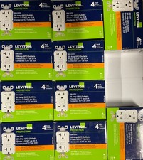 40PCS LEVITON GFNT2-4W 20A GFCI OUTLET WH NEW (these are not tamper resistant) picture