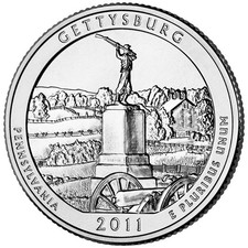 2011 D Gettysburg National Military Park - Brilliant Uncirculated - ATB picture