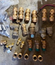 Assorted brass fittings (Ford / Compression Fittings) for 1” CTS/ 1.25” PEP picture