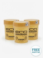 ECO Style Styling Gel Olive Oil & Shea Butter w/Black Castor Oil, 16oz, 3 Pack picture